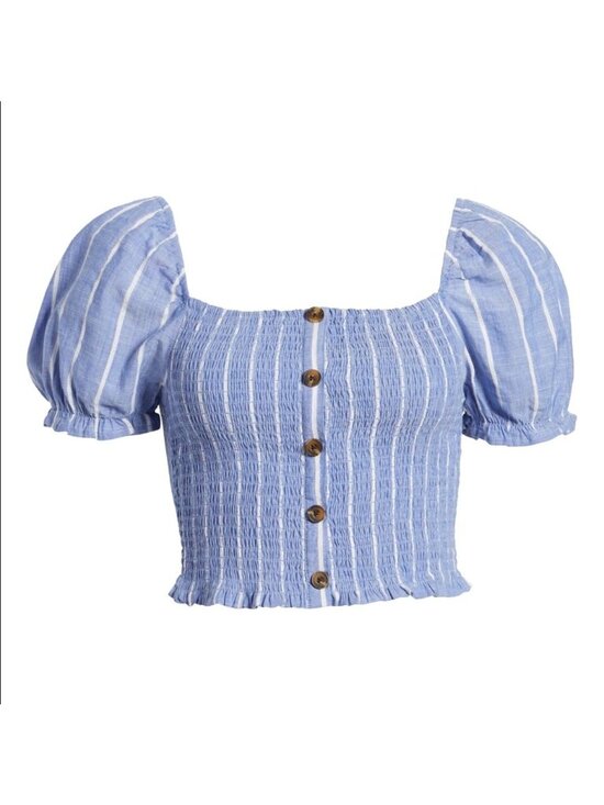 Tops - Smocked Crop Top